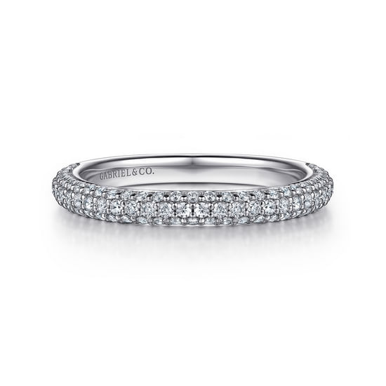 Gabriel - 14K White Gold Diamond Matching Wedding Band