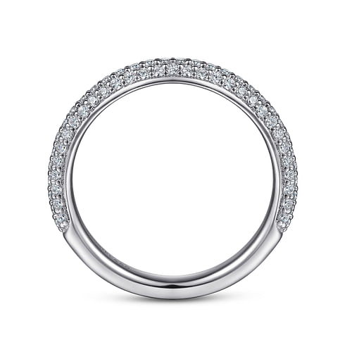 14K White Gold Diamond Matching Wedding Band