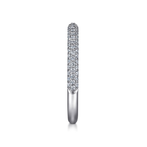 14K White Gold Diamond Matching Wedding Band