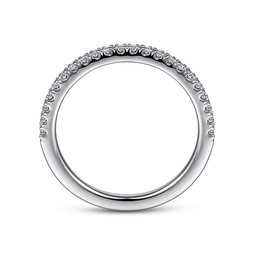 14K White Gold Diamond Matching Wedding Band