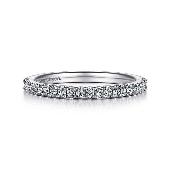 Gabriel - 14K White Gold Diamond Matching Wedding Band