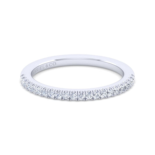 14K White Gold Diamond Matching Wedding Band