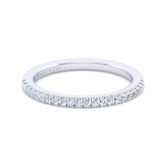 Gabriel - 14K White Gold Diamond Matching Wedding Band