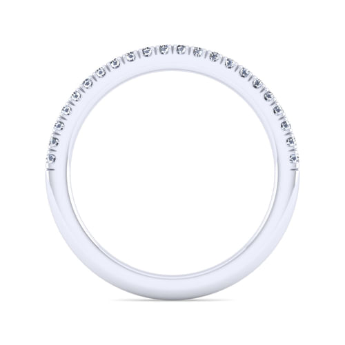 14K White Gold Diamond Matching Wedding Band