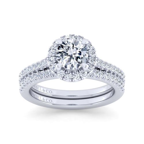 14K White Gold Diamond Matching Wedding Band