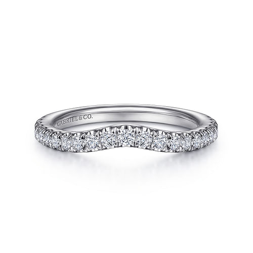 14K White Gold Diamond Matching Wedding Band