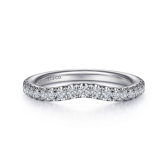 Gabriel - 14K White Gold Diamond Matching Wedding Band