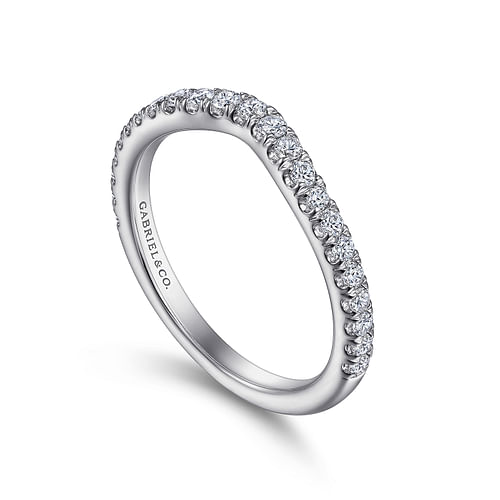 14K White Gold Diamond Matching Wedding Band