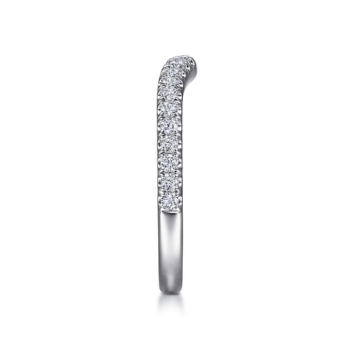 14K White Gold Diamond Matching Wedding Band