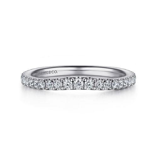 14K White Gold Diamond Matching Wedding Band