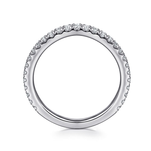 14K White Gold Diamond Matching Wedding Band