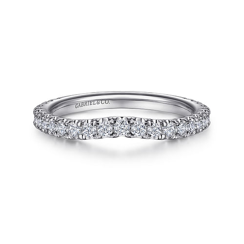 14K White Gold Diamond Matching Wedding Band