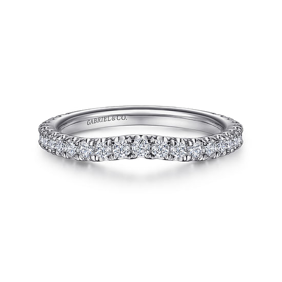 Gabriel - 14K White Gold Diamond Matching Wedding Band