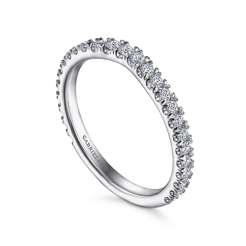 14K White Gold Diamond Matching Wedding Band