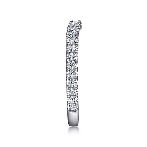 14K White Gold Diamond Matching Wedding Band