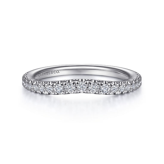 Gabriel - 14K White Gold Diamond Matching Wedding Band