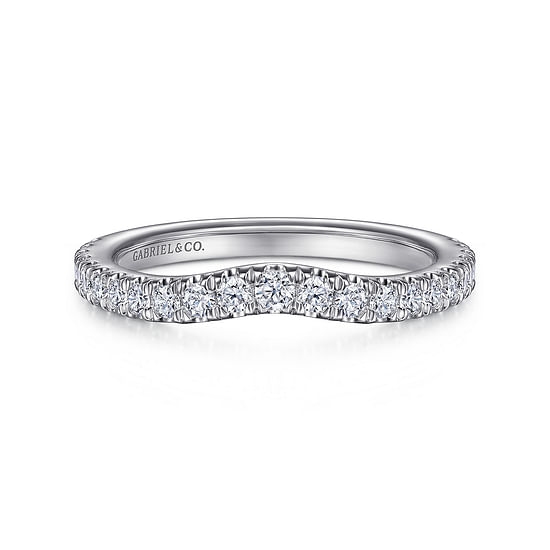 Gabriel - 14K White Gold Diamond Matching Wedding Band