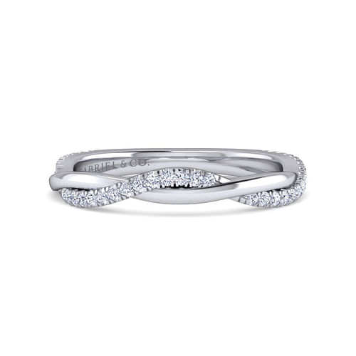 14K White Gold Diamond Matching Wedding Band