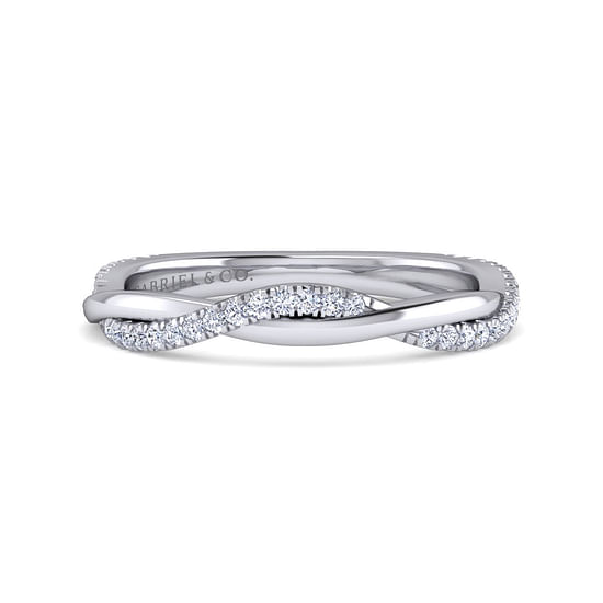 Gabriel - 14K White Gold Diamond Matching Wedding Band