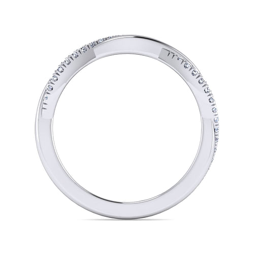 14K White Gold Diamond Matching Wedding Band