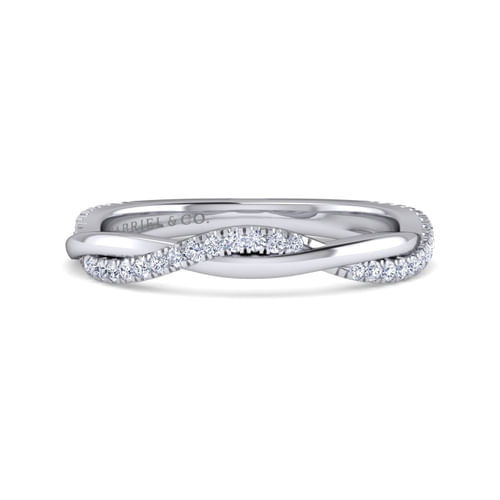 14K White Gold Diamond Matching Wedding Band