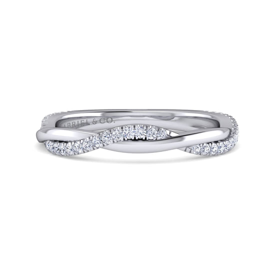 Gabriel - 14K White Gold Diamond Matching Wedding Band