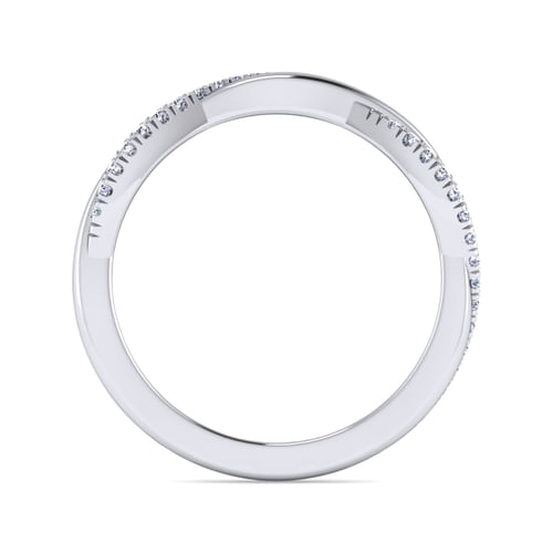 14K White Gold Diamond Matching Wedding Band