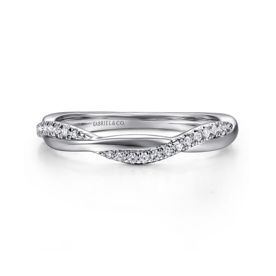 Gabriel - 14K White Gold Diamond Matching Wedding Band