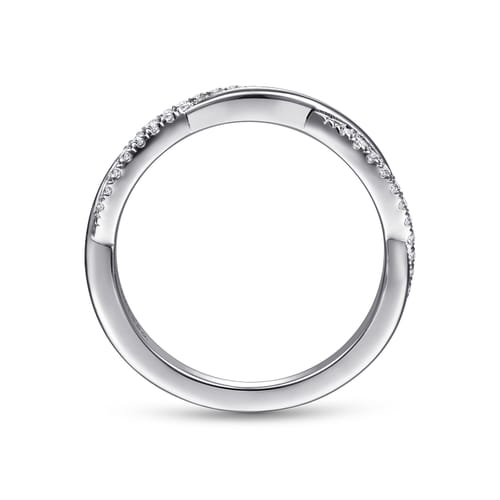 14K White Gold Diamond Matching Wedding Band