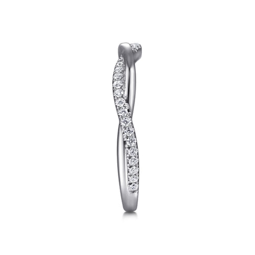 14K White Gold Diamond Matching Wedding Band