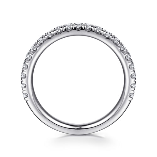 14K White Gold Diamond Matching Wedding Band