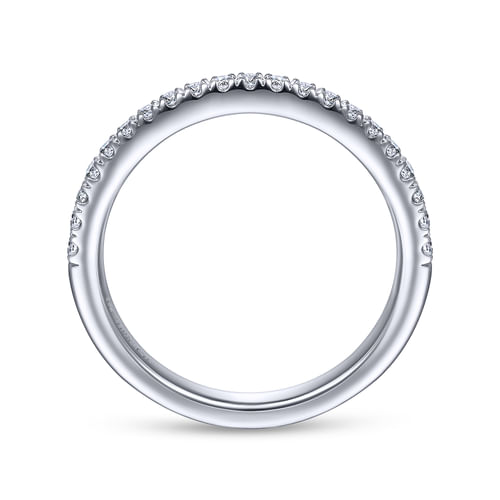 14K White Gold Diamond Matching Wedding Band