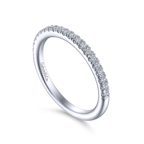 14K White Gold Diamond Matching Wedding Band