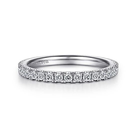 Gabriel - 14K White Gold Diamond Matching Wedding Band