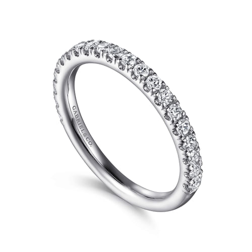 14K White Gold Diamond Matching Wedding Band