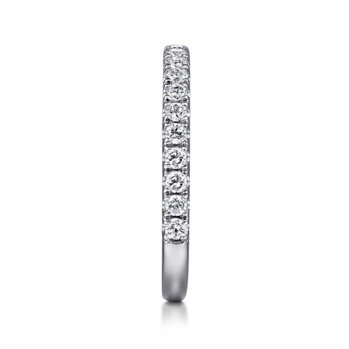 14K White Gold Diamond Matching Wedding Band