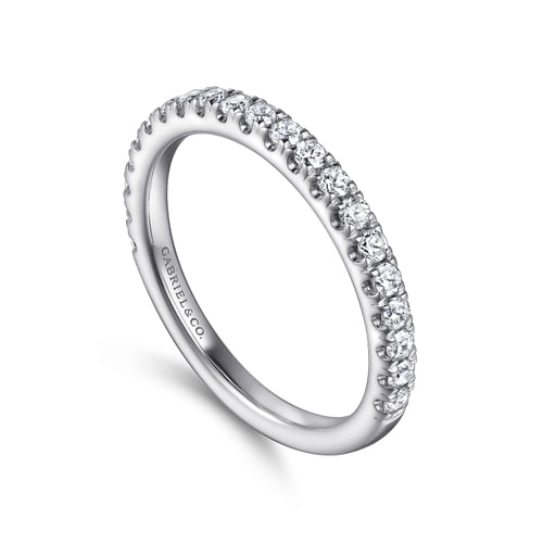 14K White Gold Diamond Matching Wedding Band