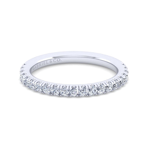 14K White Gold Diamond Matching Wedding Band