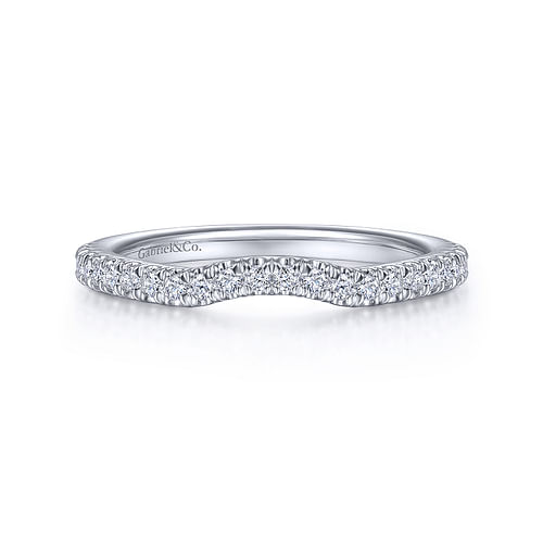 14K White Gold Diamond Matching Wedding Band