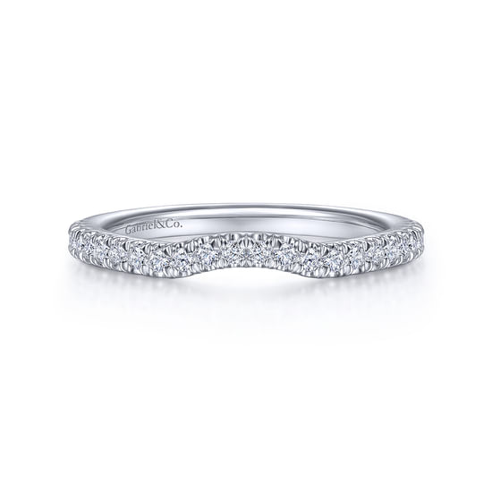Gabriel - 14K White Gold Diamond Matching Wedding Band