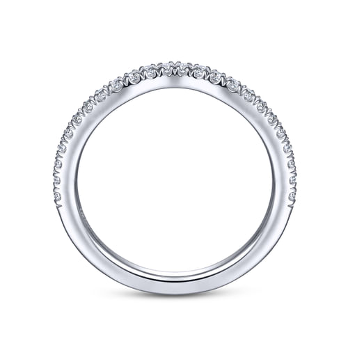14K White Gold Diamond Matching Wedding Band