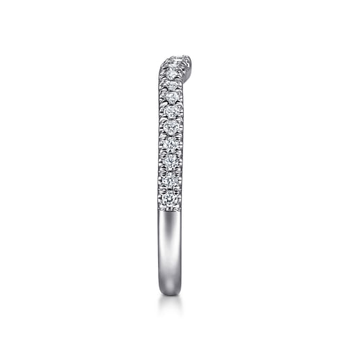 14K White Gold Diamond Matching Wedding Band