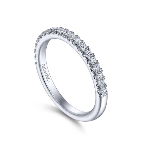14K White Gold Diamond Matching Wedding Band
