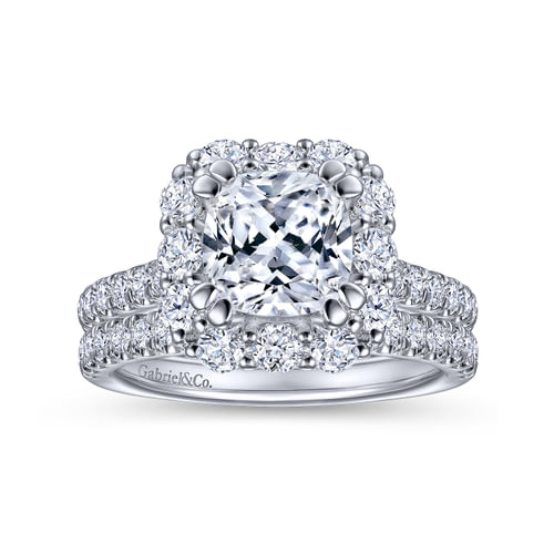 14K White Gold Diamond Matching Wedding Band
