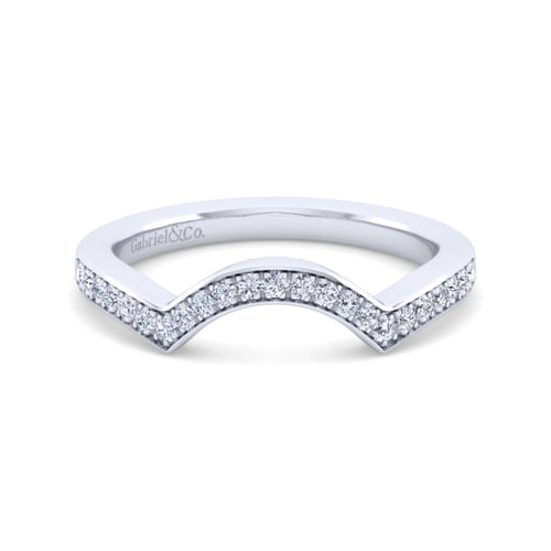 14K White Gold Diamond Matching Wedding Band
