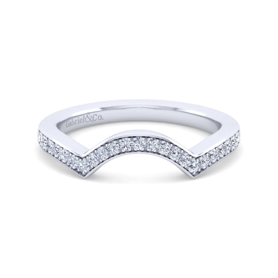 Gabriel - 14K White Gold Diamond Matching Wedding Band