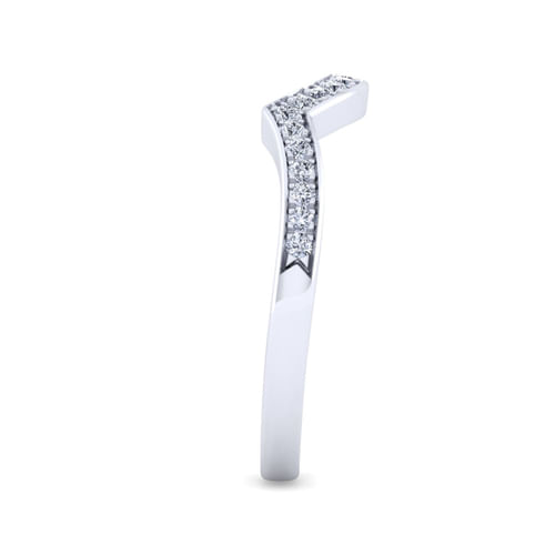 14K White Gold Diamond Matching Wedding Band