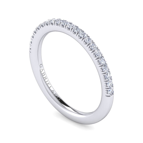 14K White Gold Diamond Matching Wedding Band