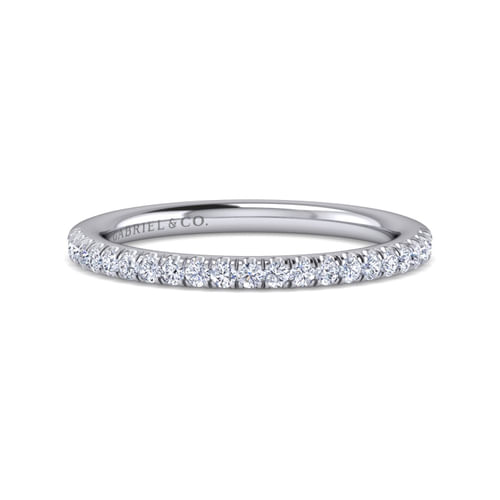 14K White Gold Diamond Matching Wedding Band