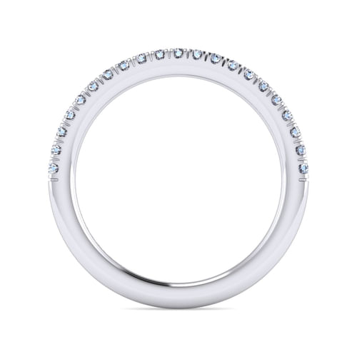 14K White Gold Diamond Matching Wedding Band